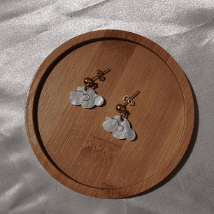 Aros mini nube (dorada)