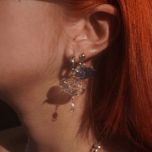 Aros Nube Tormenta Perlas (Plata 925)