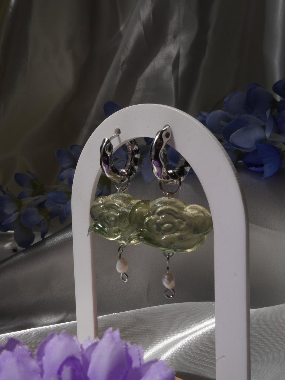 Aros Nube Tormenta Perlas (Plata 925) 3