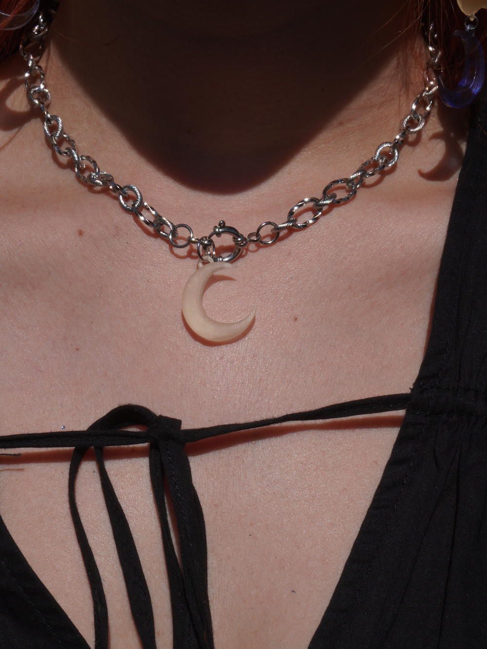 Collar Chain Plateado (dije intercambiable) 2