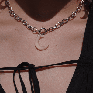 Collar Chain Plateado (dije intercambiable)