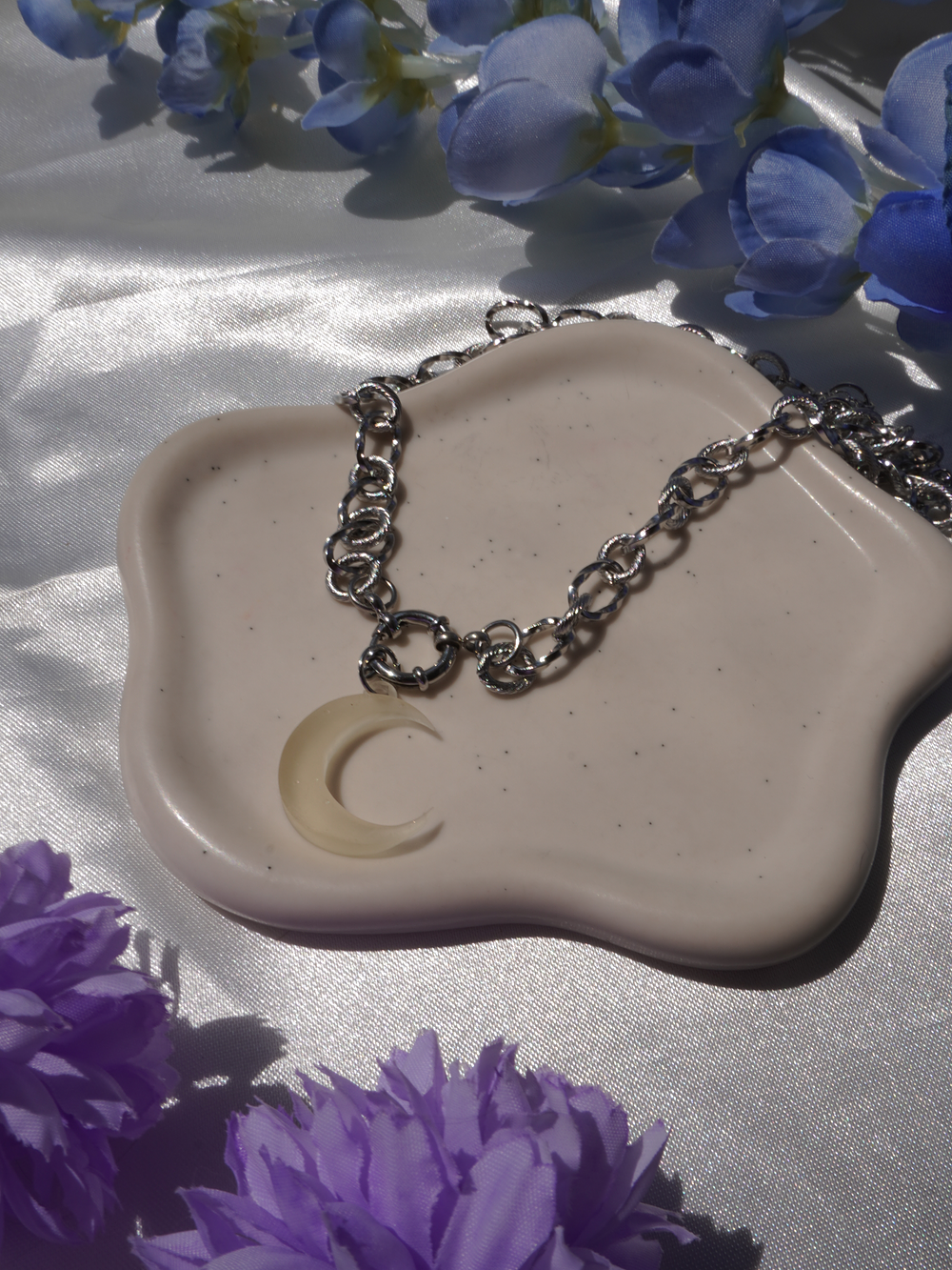 Collar Chain Plateado (dije intercambiable) 1