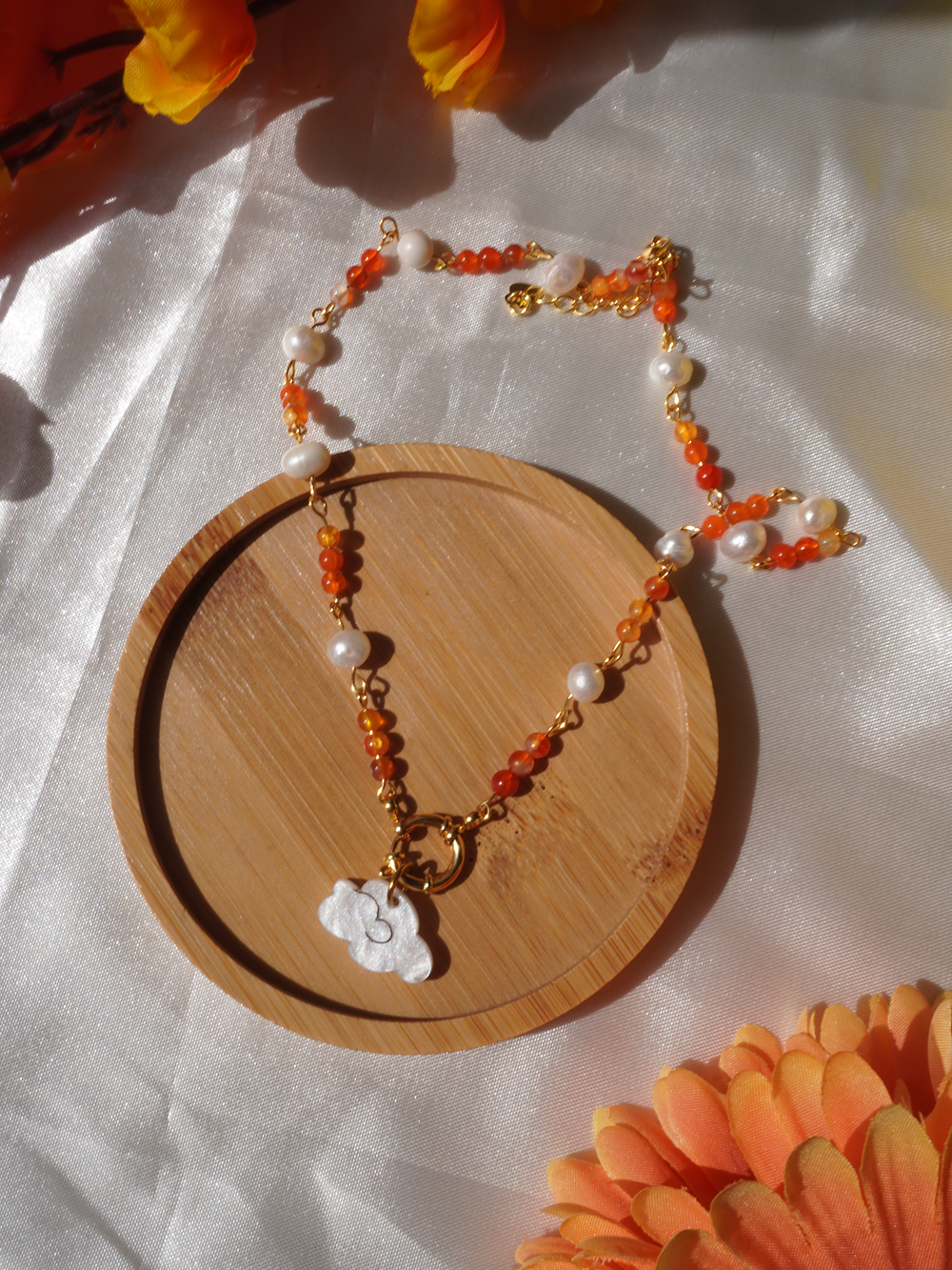 Collar Dots Nube dorado (dije intercambiable) 1