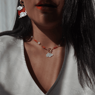 Collar Dots Nube dorado (dije intercambiable)