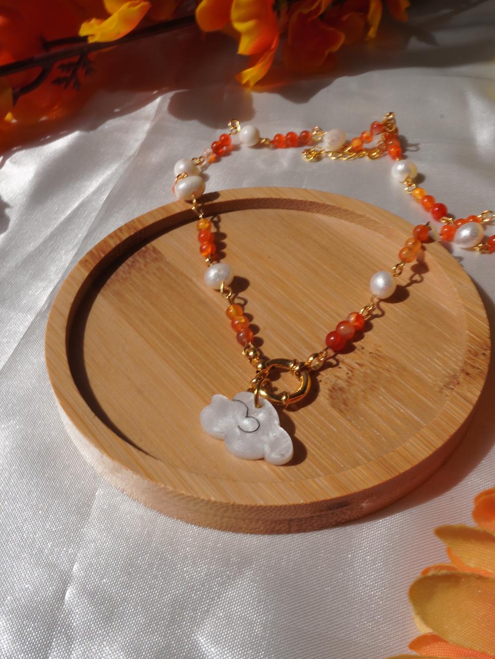 Collar Dots Nube dorado (dije intercambiable) 5