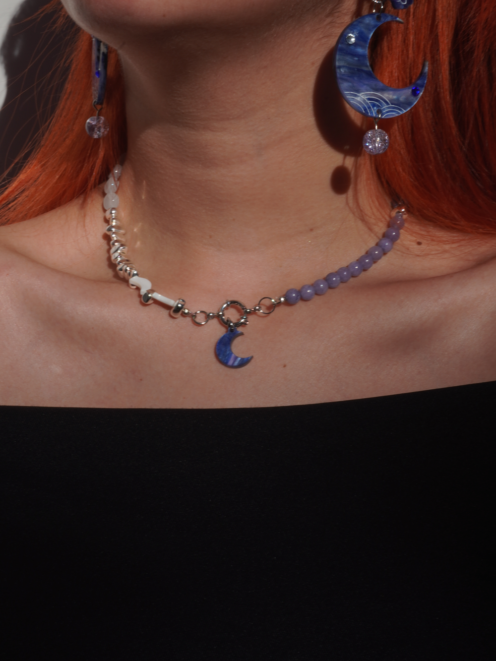 Collar Cuartos Luna (dije intercambiable) 2