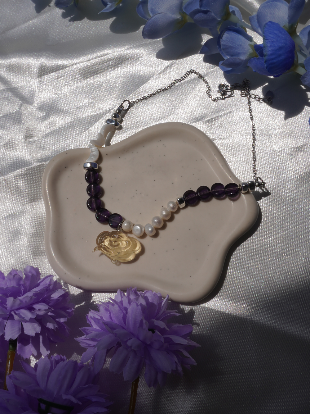 Collar Pearl Nube Tsukuyomi (plateado) 3