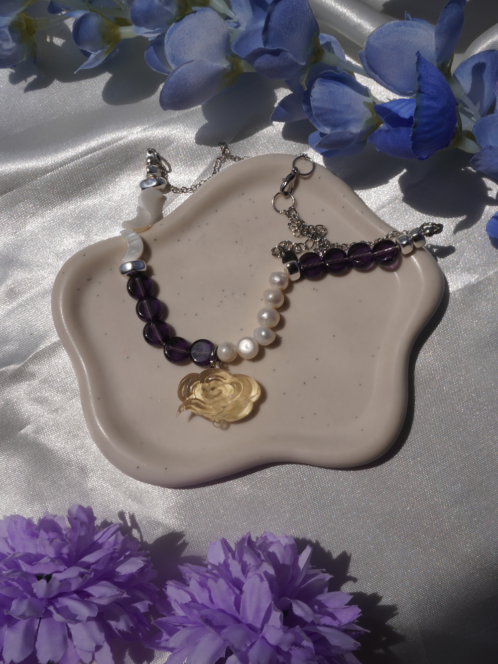 Collar Pearl Nube Tsukuyomi (plateado) 1