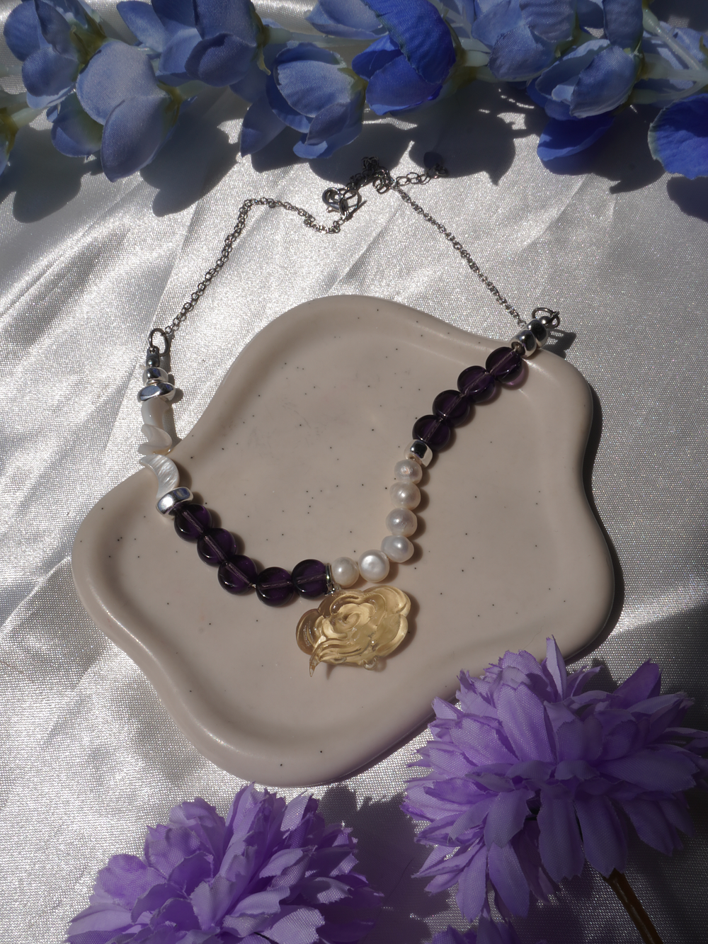 Collar Pearl Nube Tsukuyomi (plateado) 4