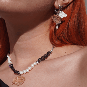 Collar Pearl Nube Tsukuyomi (plateado)