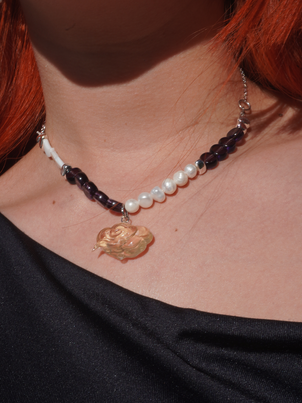 Collar Pearl Nube Tsukuyomi (plateado) 5