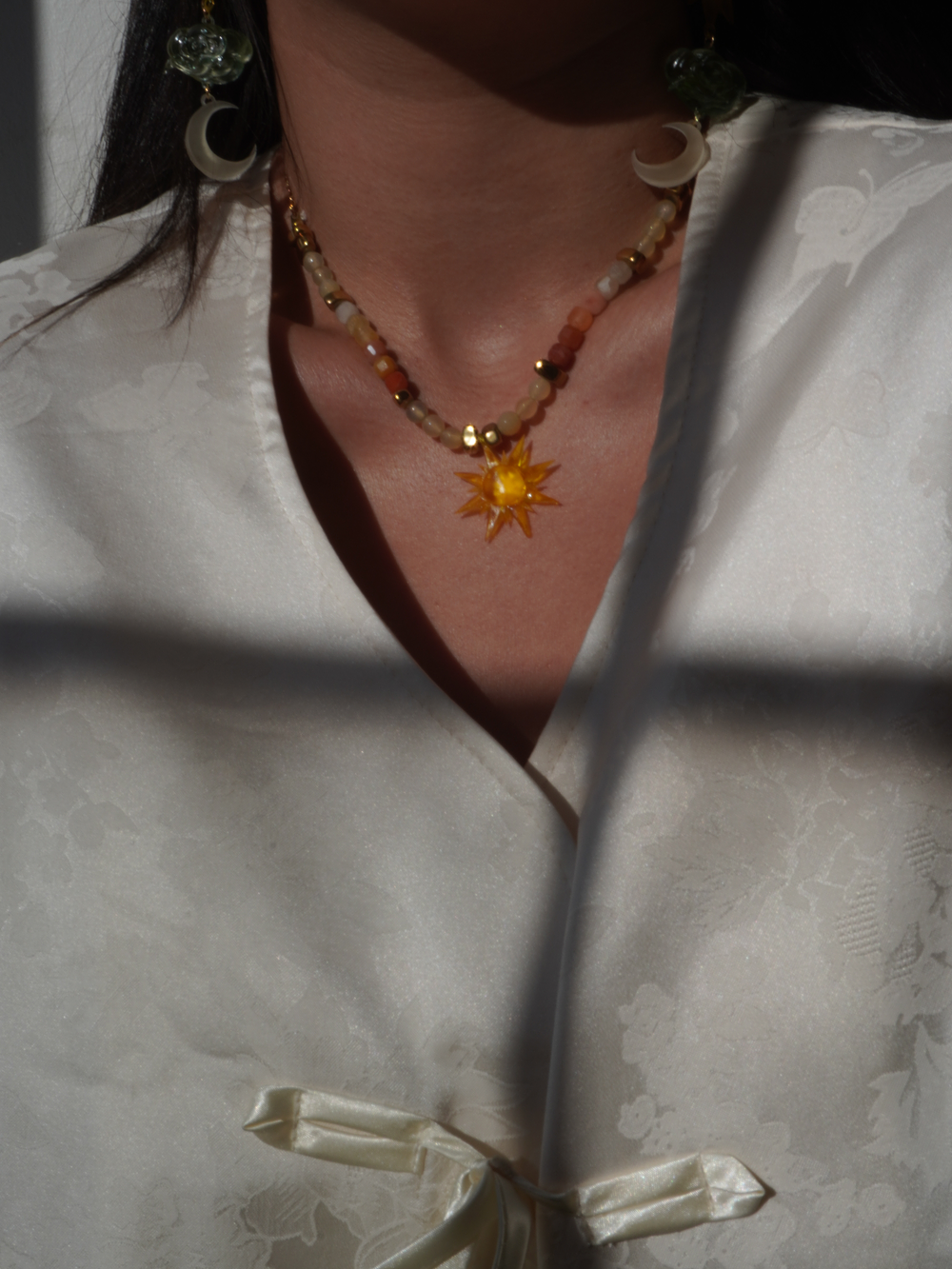 Collar Sol Facetado  5