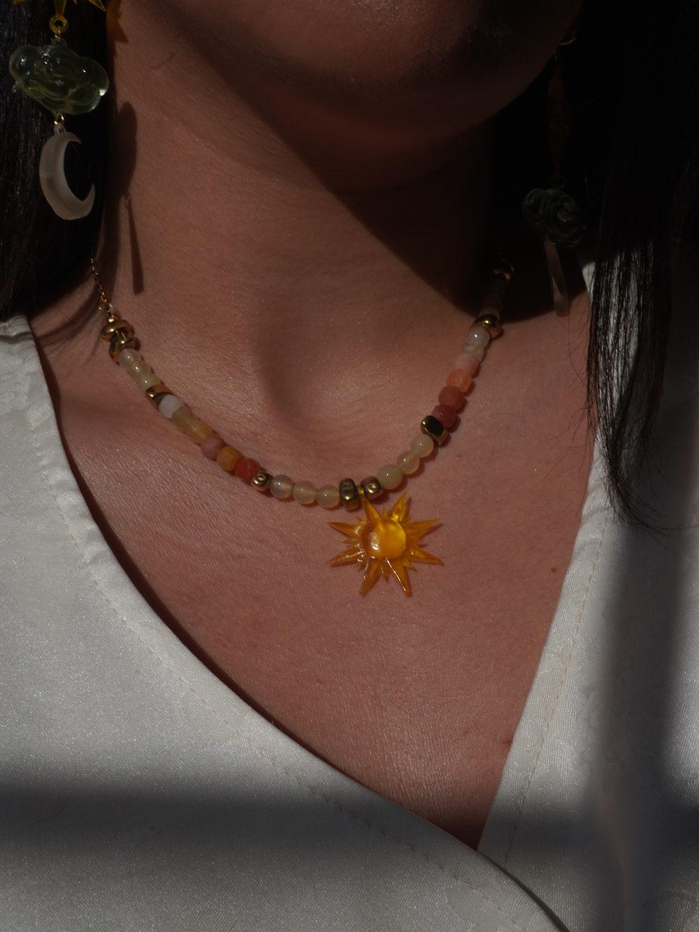 Collar Sol Facetado  1