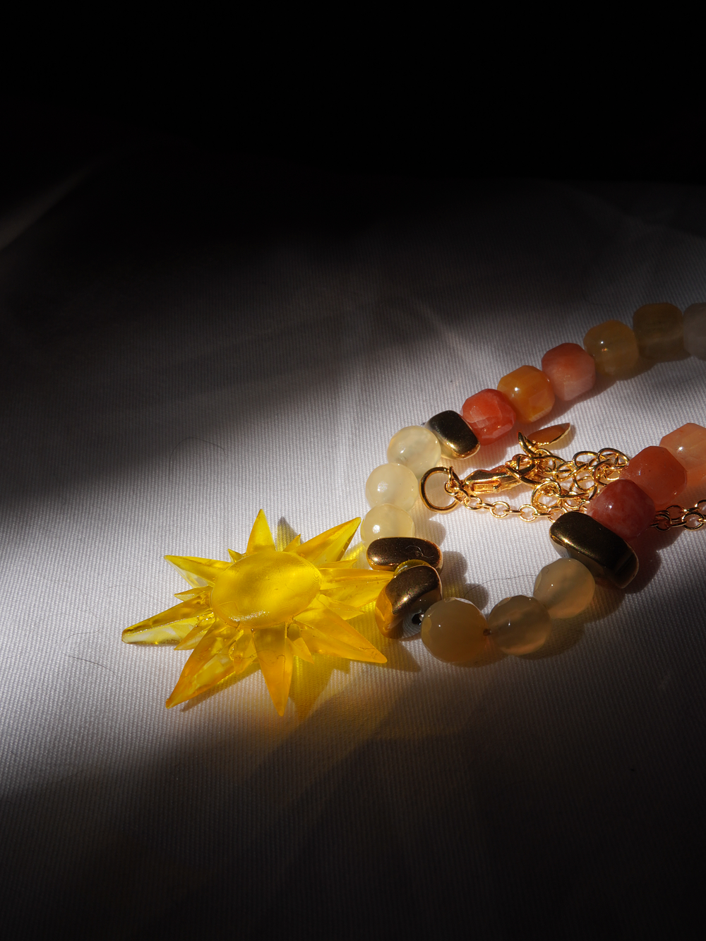 Collar Sol Facetado  2