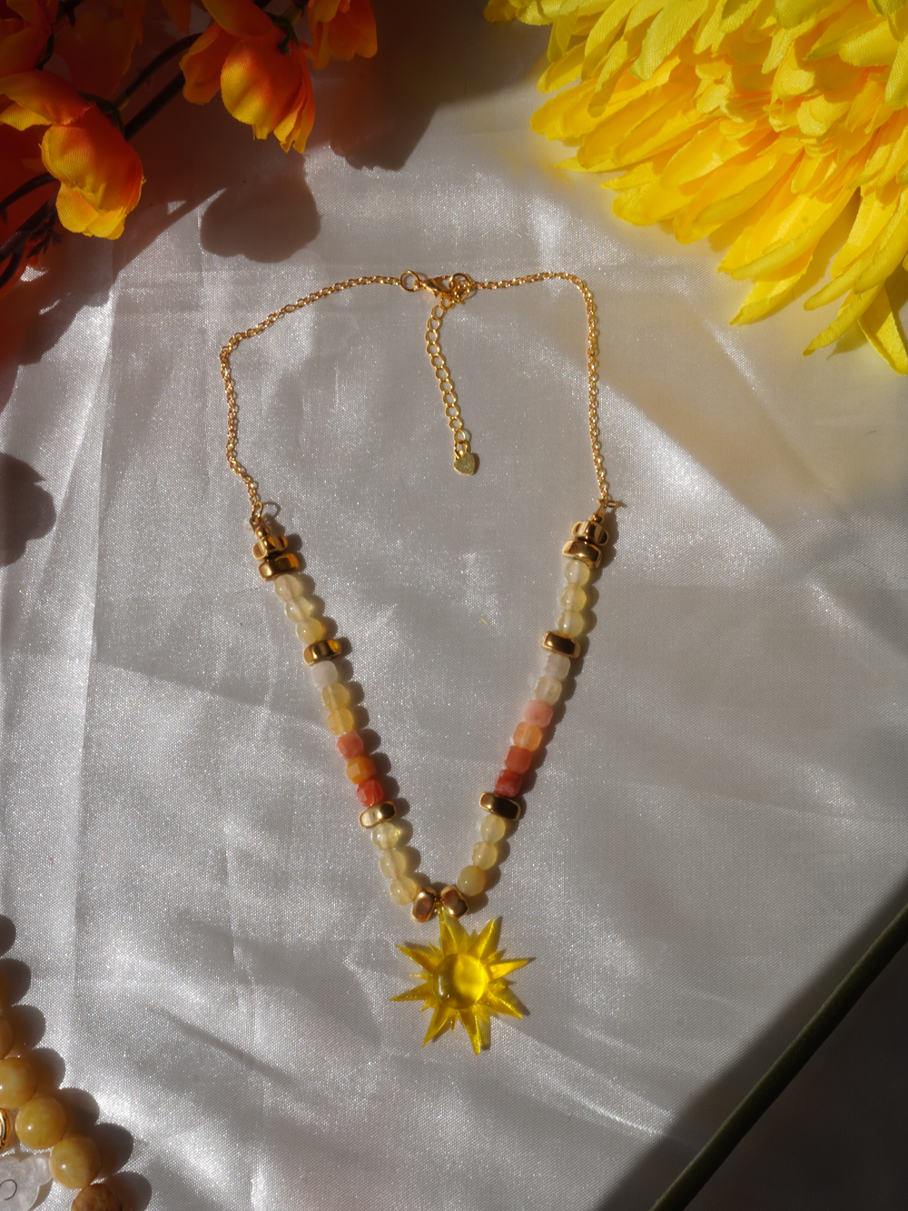 Collar Sol Facetado  3