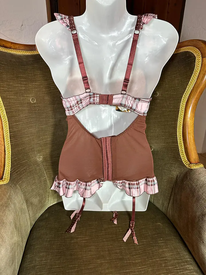 Plaid Corset Babydoll 3