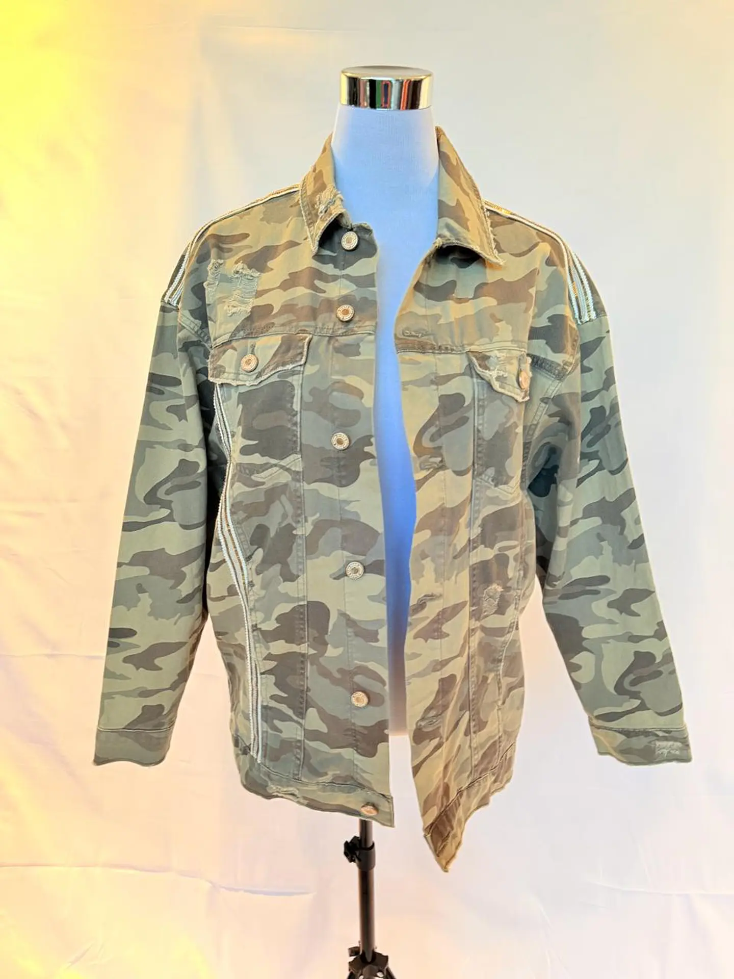 Chaqueta Oversize Estampado Camuflaje 1