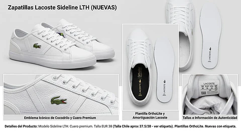 Zapatillas modelo Lacoste Sideline