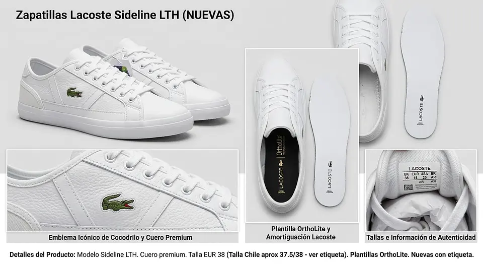 Zapatillas modelo Lacoste Sideline 2