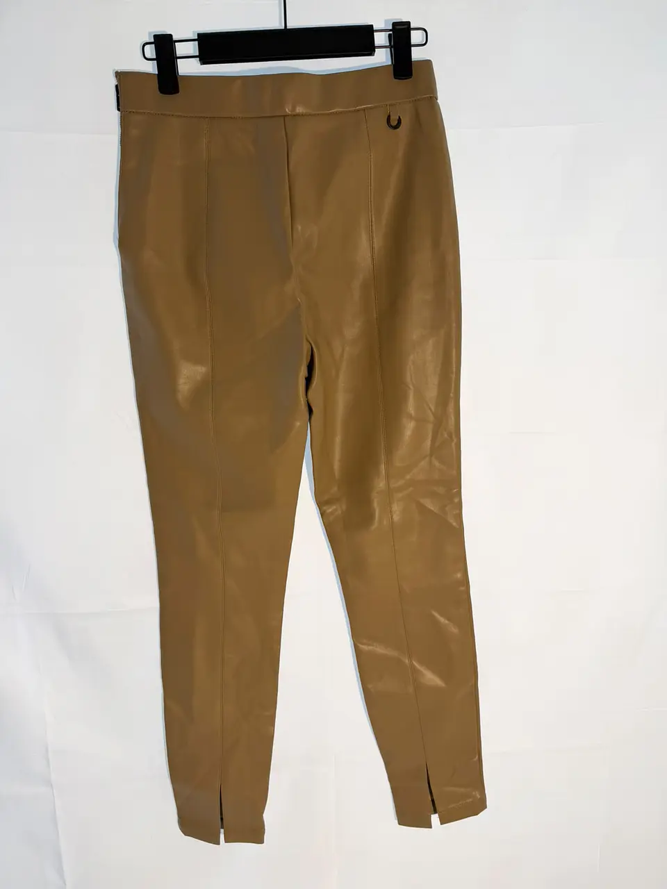Pantalón Skinny de Ecocuero Camel Umbrale 3