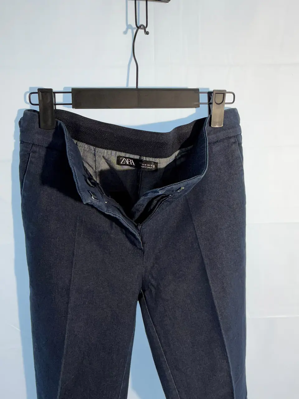 Pantalón Sastre Slim Azul Marino Zara 4