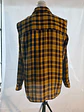 Sobrecamisa Oversize a Cuadros Mostaza Mango - Miniatura 3