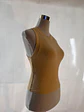Top Zara Acanalado Cuello Alto Tono Café Claro - Miniatura 3