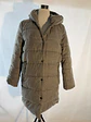 Abrigo Largo Acolchado Mango con Capucha - Gris Topo (Calce Oversize) - Miniatura 2