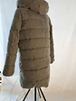 Abrigo Largo Acolchado Mango con Capucha - Gris Topo (Calce Oversize) - Miniatura 3
