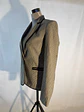 Blazer Sastre a Rayas con Ribetes Negros Mango - Miniatura 4