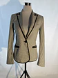 Blazer Sastre a Rayas con Ribetes Negros Mango - Miniatura 6