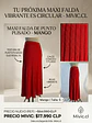 Falda Maxi de Punto Plisado Mango Vibrante - Miniatura 1