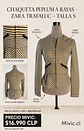 Chaqueta Peplum a Rayas Zara Trafaluc - Miniatura 1