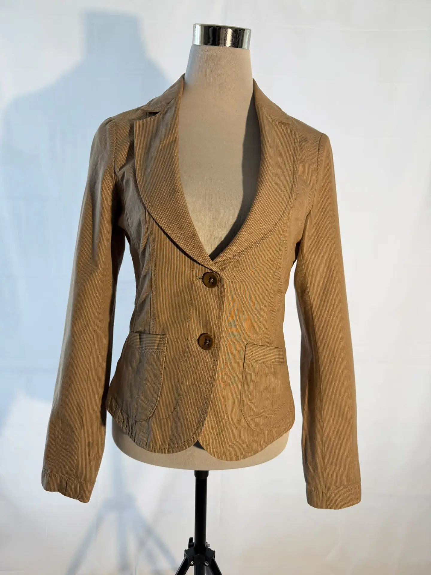 Blazer de Cotelé Fino Color Camel Esprit 2