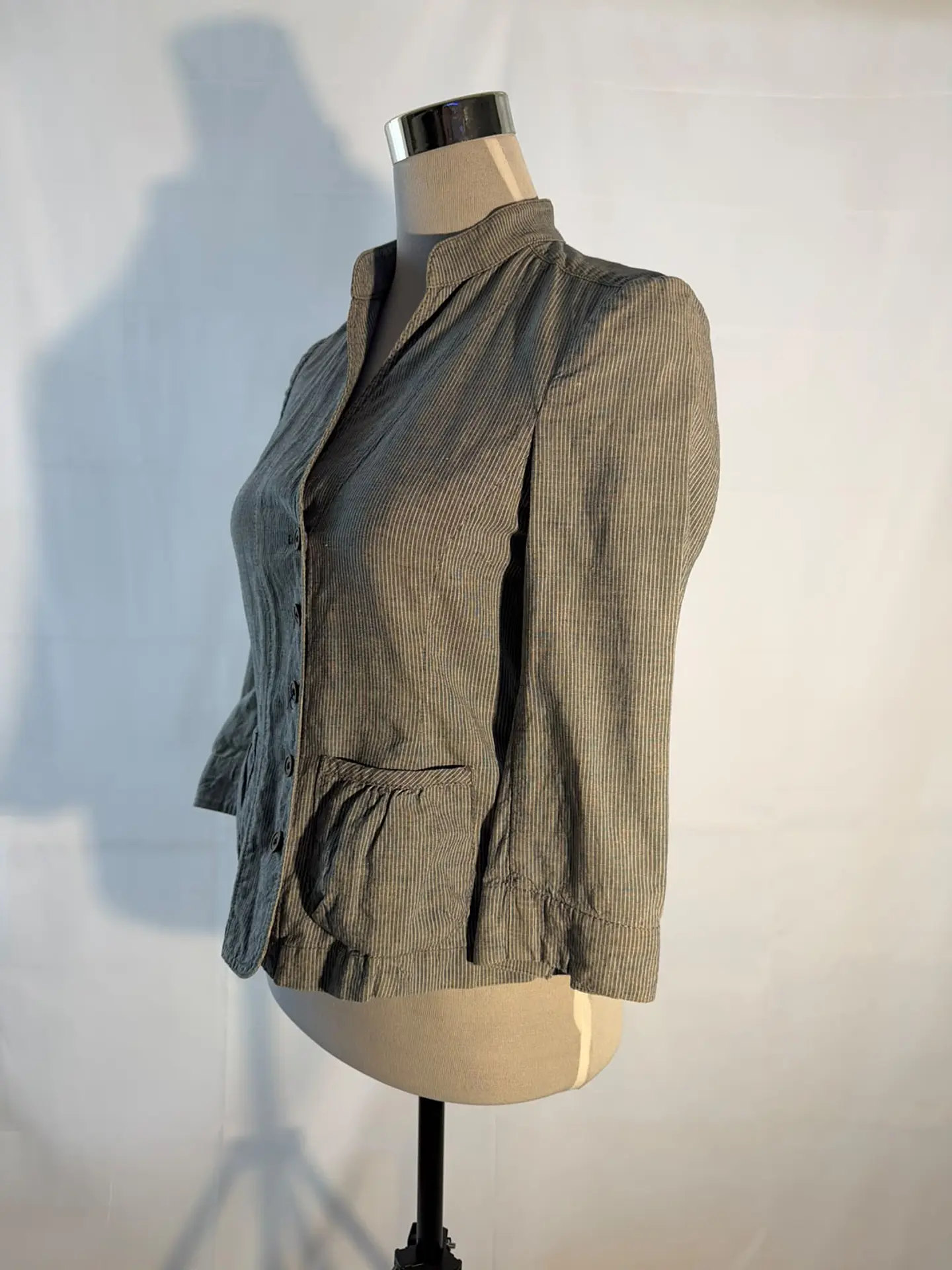 Chaqueta Entallada a Rayas Banana Republic 3
