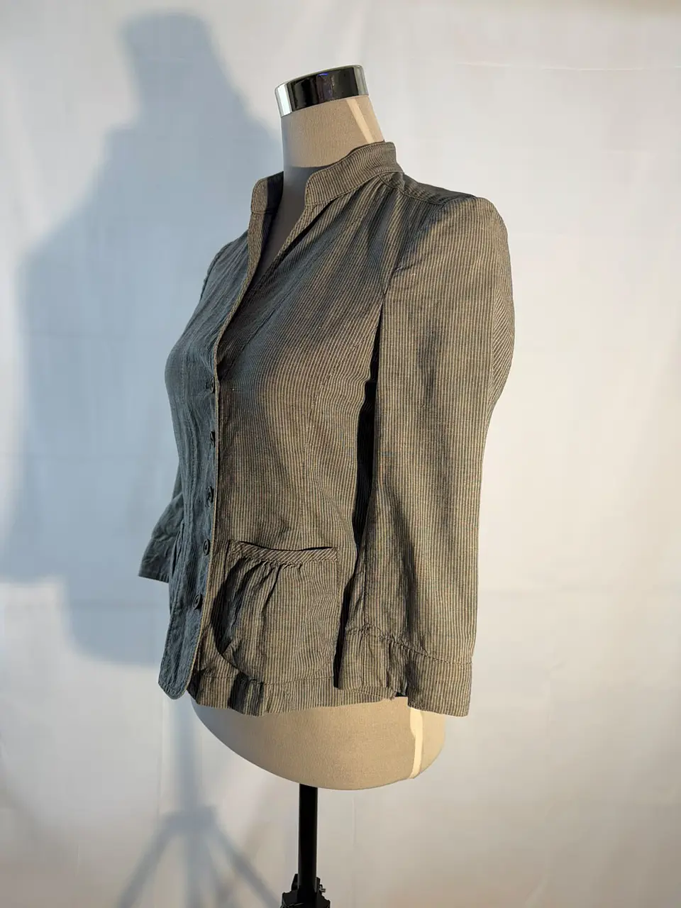Chaqueta Entallada a Rayas Banana Republic 3