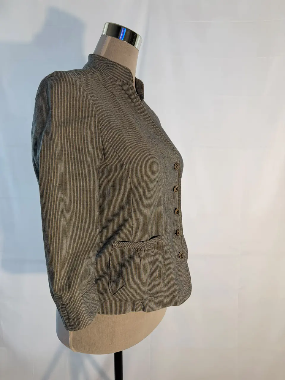 Chaqueta Entallada a Rayas Banana Republic 4