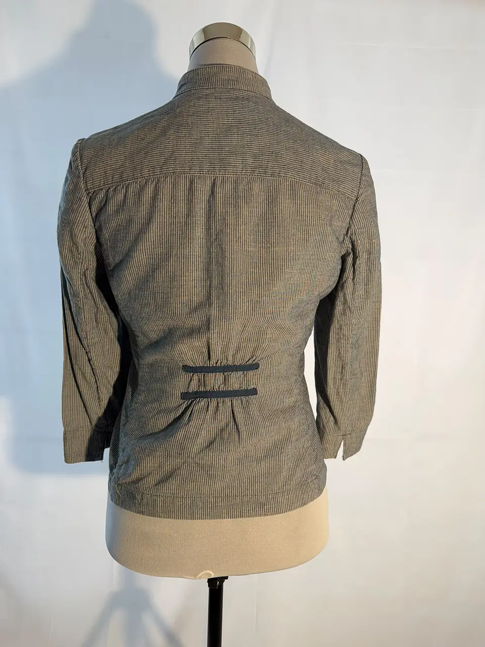 Chaqueta Entallada a Rayas Banana Republic 5