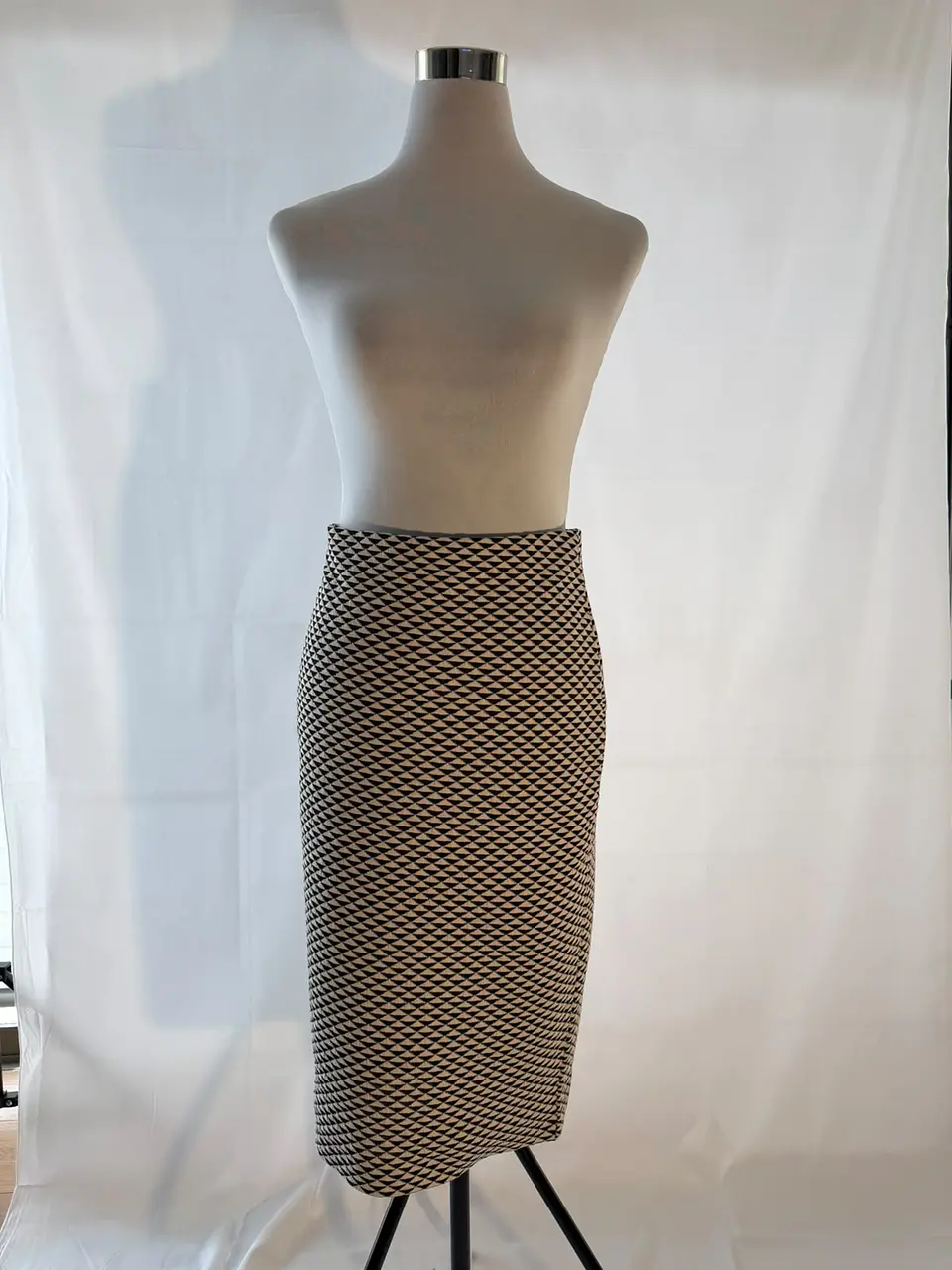 Falda Midi Estampado Geométrico H&M 2