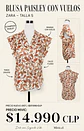 Blusa Paisley con Mangas de Vuelos Zara - Miniatura 1