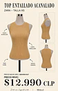 Top Zara Acanalado Cuello Alto Tono Café Claro - Miniatura 1