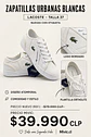 Zapatillas Urbanas Blancas Lacoste Nuevas con Etiqueta - Miniatura 1