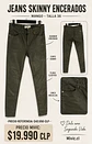 Jeans Skinny Encerados Verde Oliva Mango - Miniatura 1