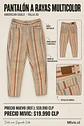 Pantalón American Eagle a Rayas Multicolor - Miniatura 1