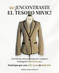 Blazer Sastre a Rayas con Ribetes Negros Mango - Miniatura 5