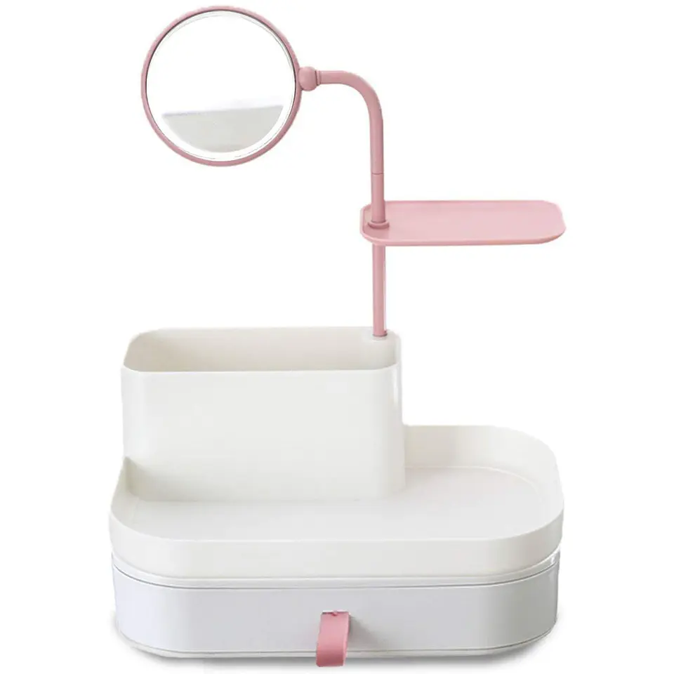 Organizador de Maquillaje Compacto con Espejo 360° 2