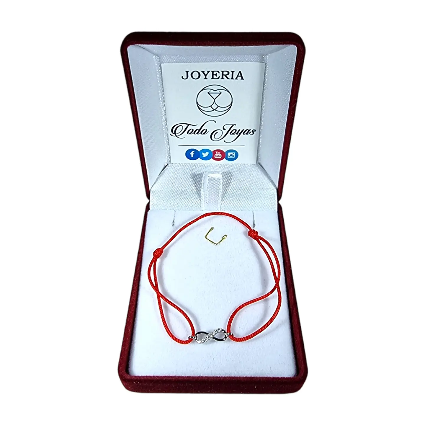 Pulsera Plata 925 Hilo Rojo Infinito 3