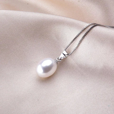 Collar Plata 925 Perla Blanca