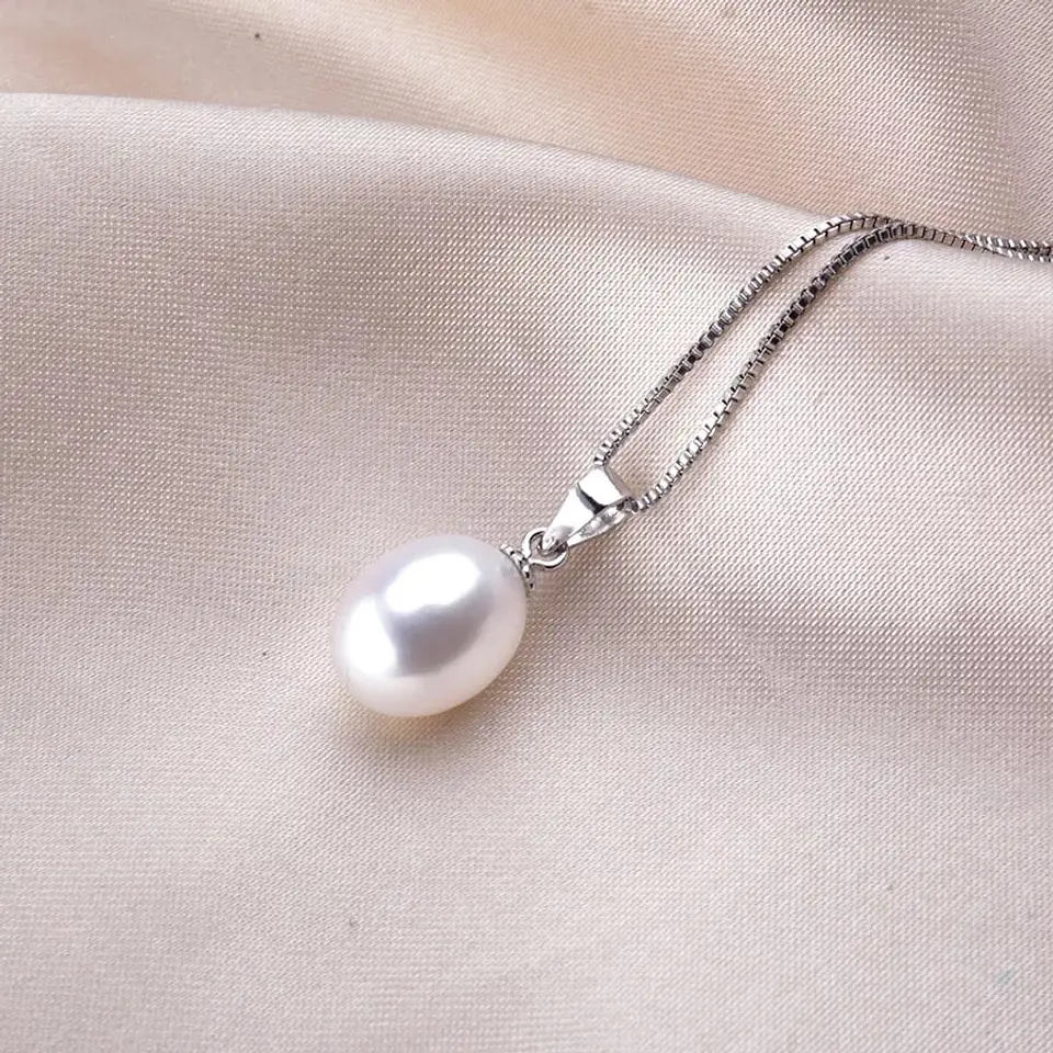 Collar Plata 925 Perla Blanca 2
