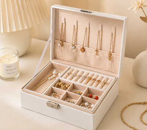 Joyero Organizador de Joyas con Compartimentos